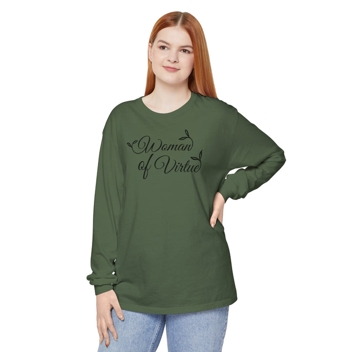 Woman of Virtue Long Sleeve Shirt Long-sleeve Hemp S 