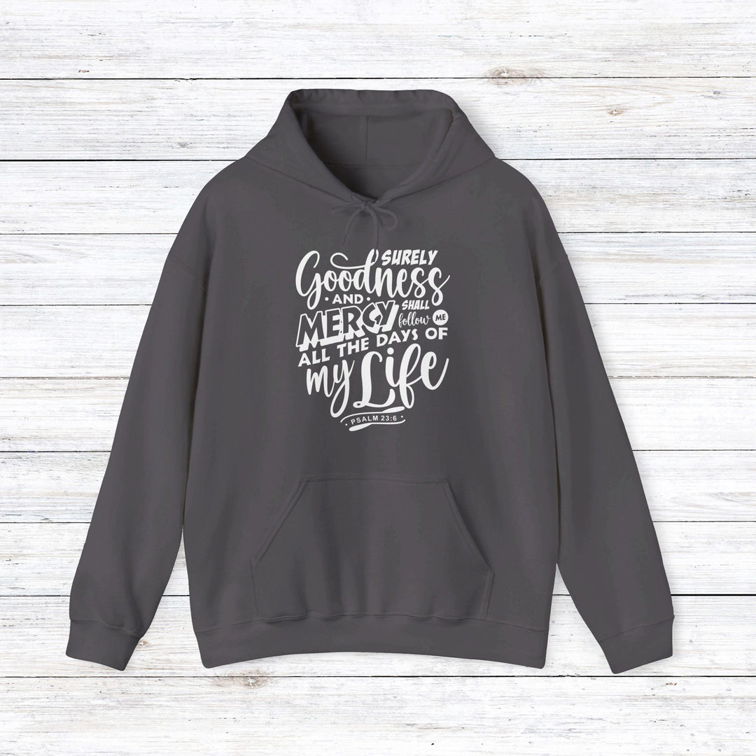 Goodness and Mercy Hoodie Hoodie Charcoal S 