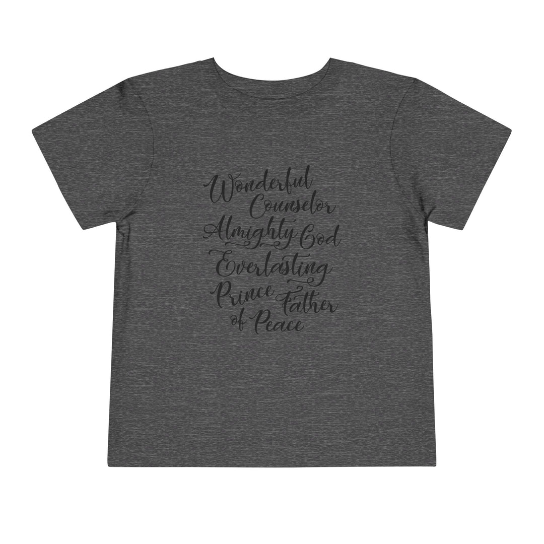 Wonderful Counselor Toddler Tee Kids clothes Dark Heather Grey 2T 