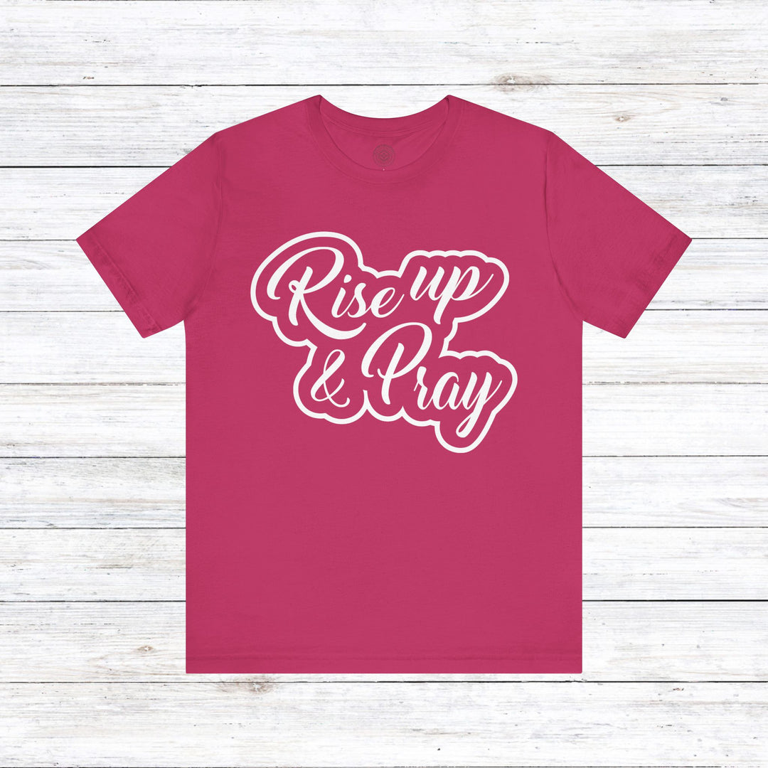 Rise Up and Pray Unisex T-Shirt T-Shirt Berry S 