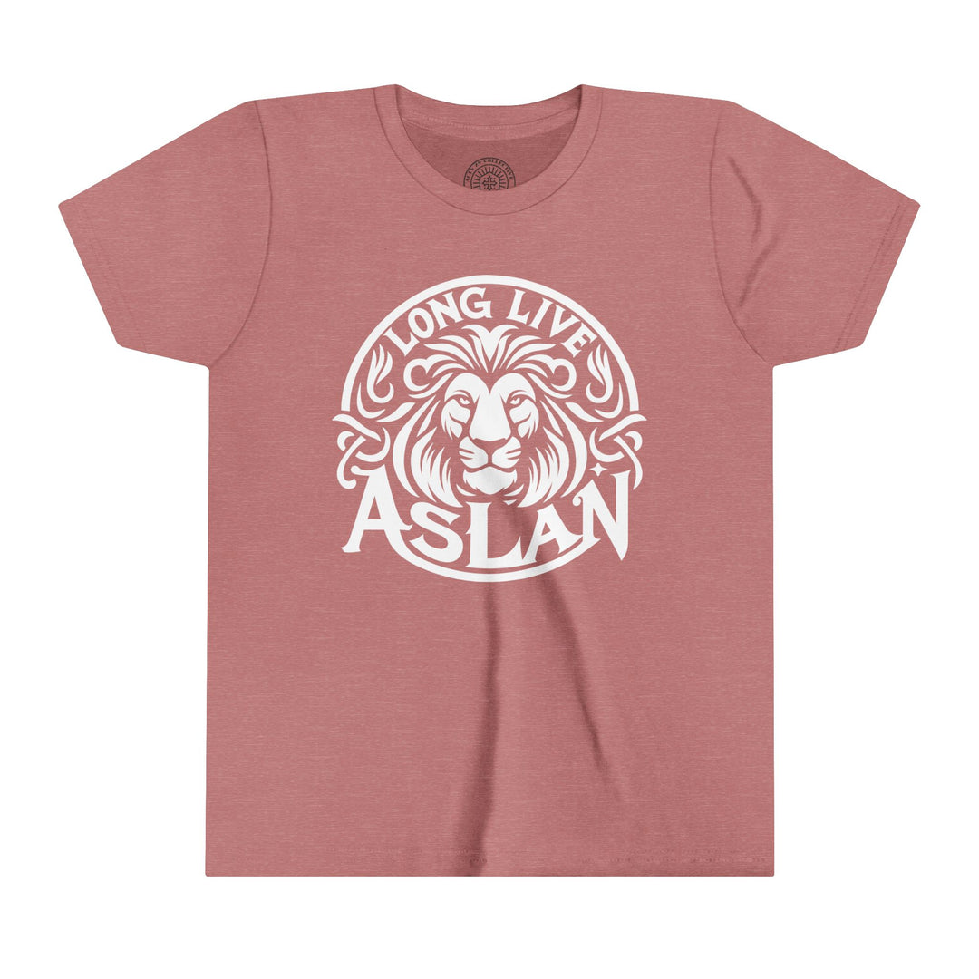 Long Live Aslan Youth T-shirt Kids clothes Heather Mauve S 