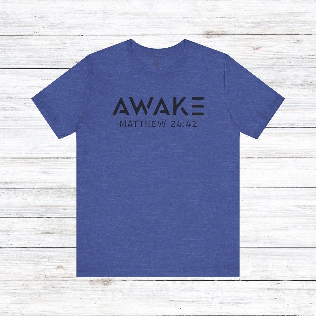 Awake Unisex T-Shirt T-Shirt Heather True Royal S 