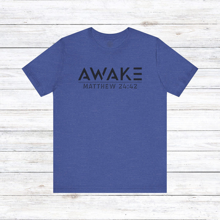 Awake Unisex T-Shirt T-Shirt Heather True Royal S 