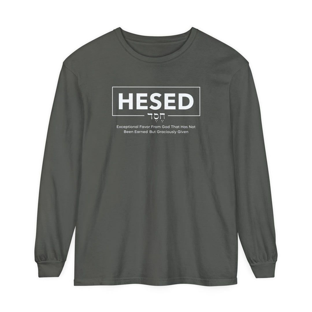 Hesed Exceptional Favor Long Sleeve Shirt Long-sleeve Pepper S 