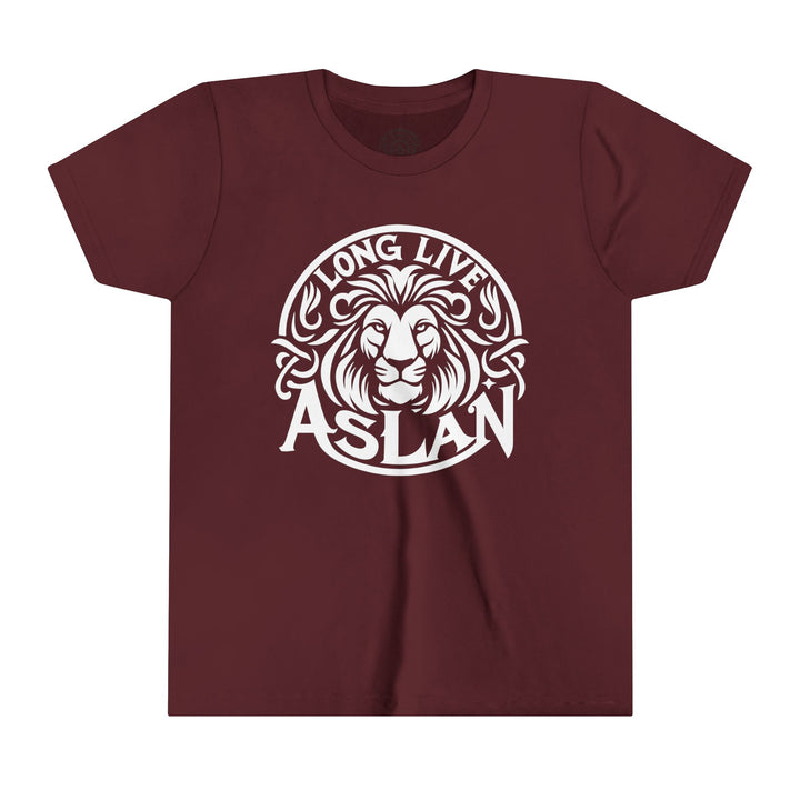 Long Live Aslan Youth T-shirt Kids clothes Maroon S 