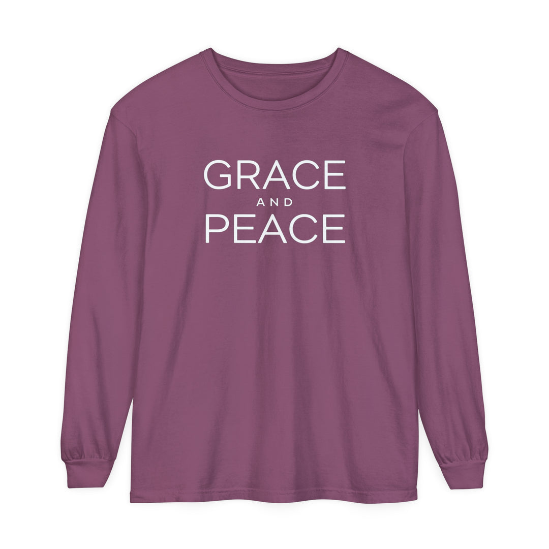 Grace and Peace Long Sleeve Shirt Long-sleeve Berry S 