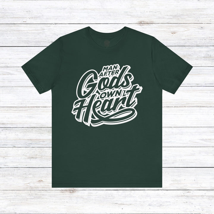 Man After God's Own Heart Unisex T-Shirt T-Shirt Forest S 