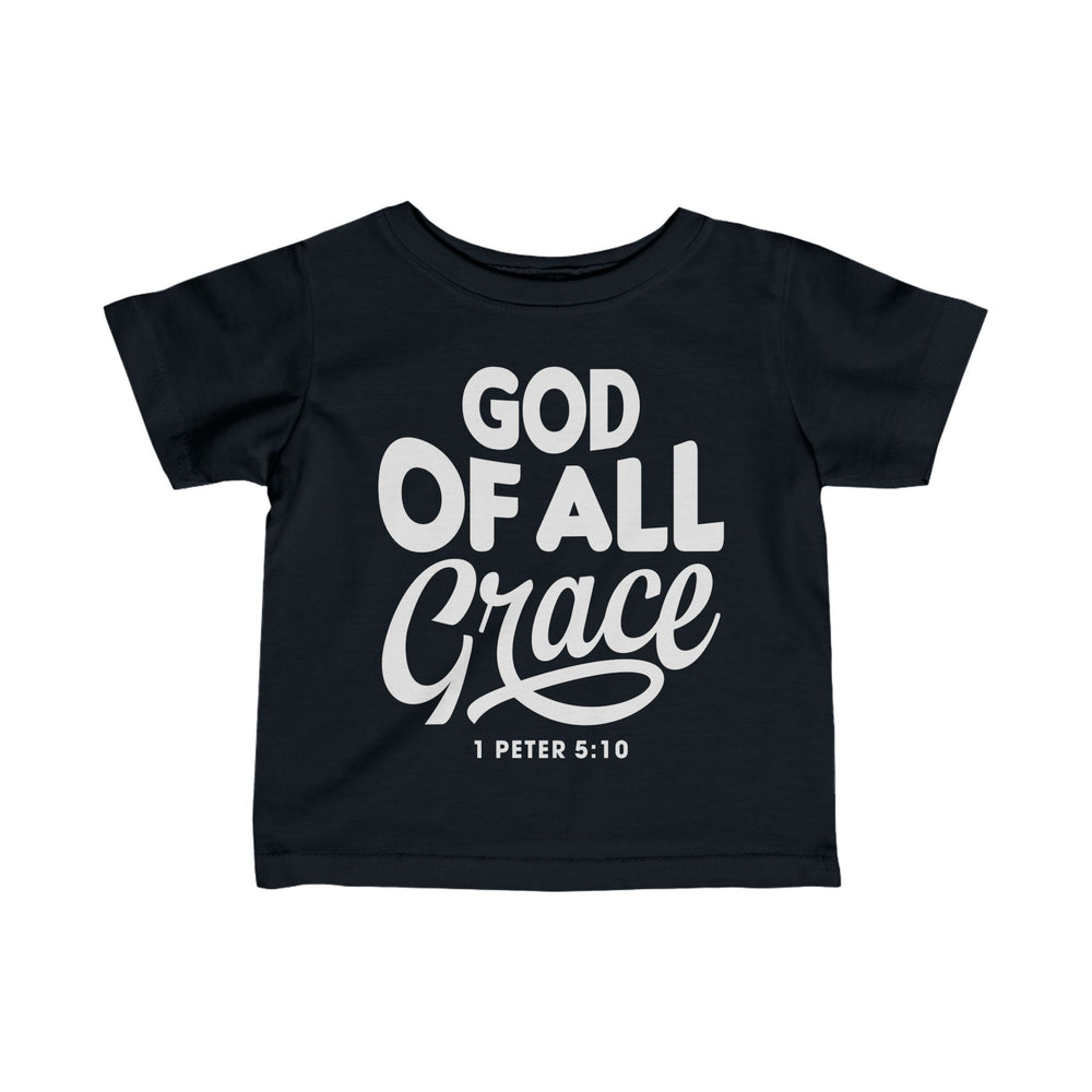 God of All Grace Baby Tee Kids clothes Black 6M 