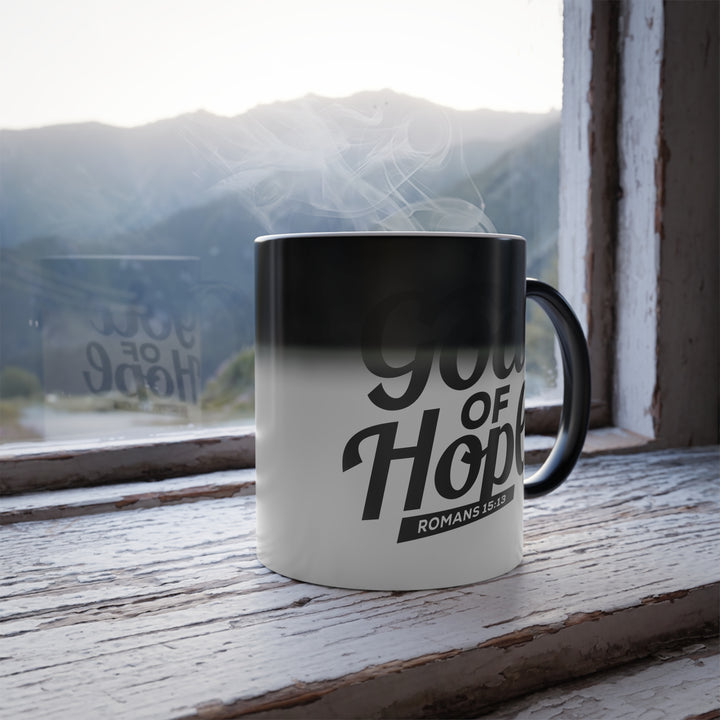 Christian Coffee Mug God of Hope Color Morphing Mug   