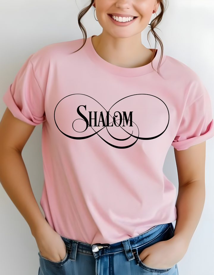 Shalom Script Unisex T-Shirt T-Shirt   