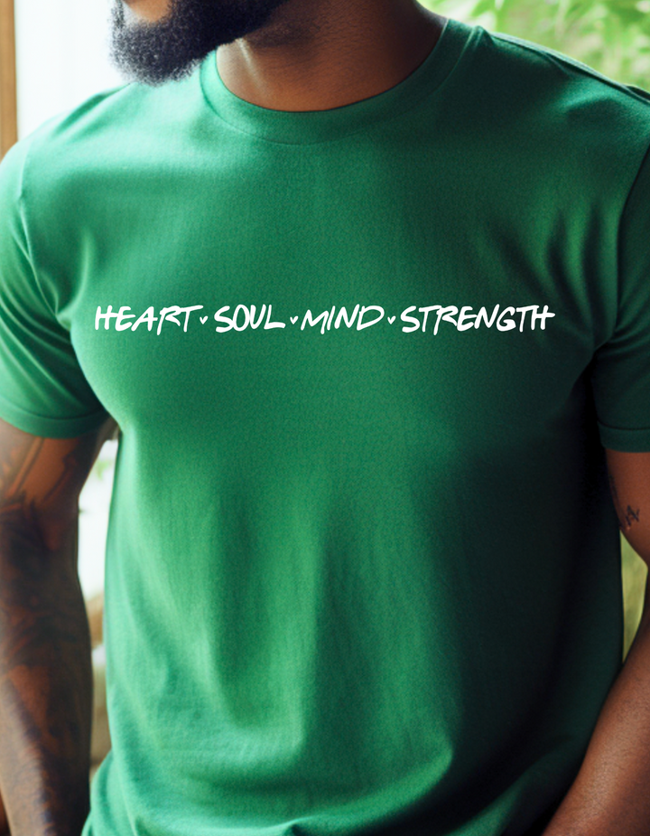 Heart Soul Mind Strength Print Unisex T-Shirt T-Shirt   