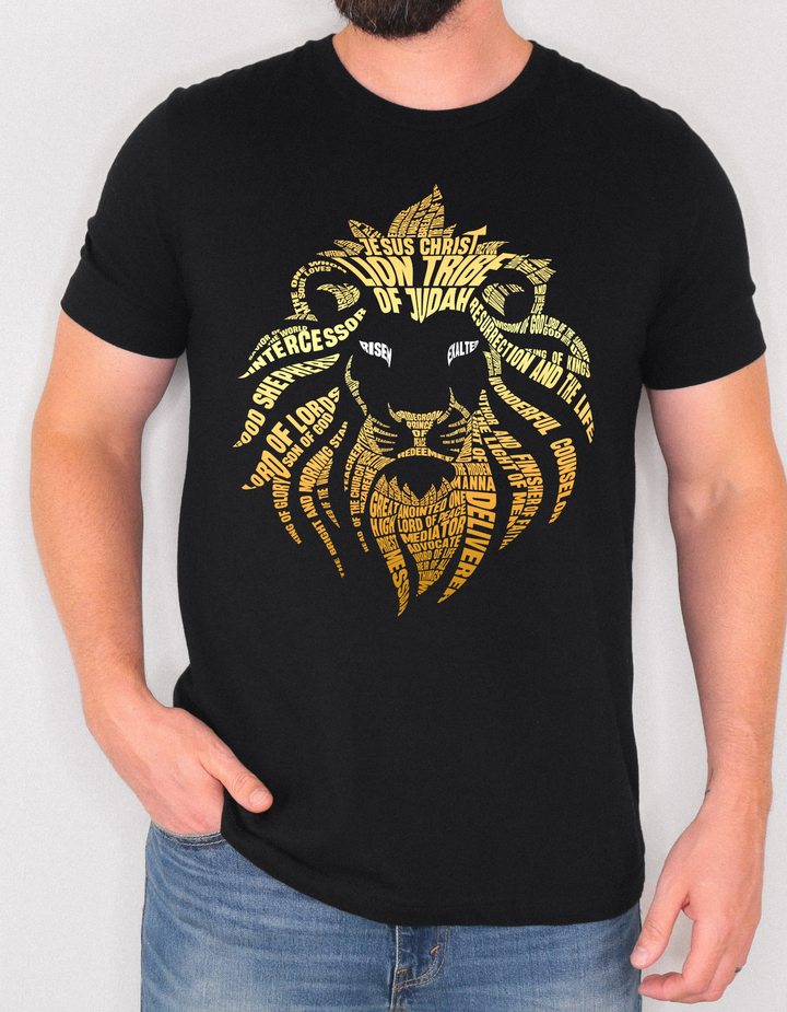 Lion Word Cloud Unisex T-Shirt T-Shirt   