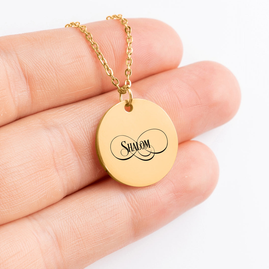 Christian Necklace Shalom Pendant Pendant Necklaces