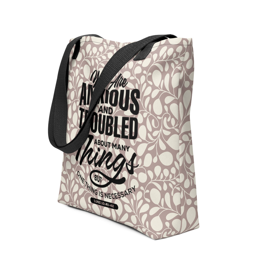 Christian Tote Bag Anxious And Troubled Tote Bags Default Title  