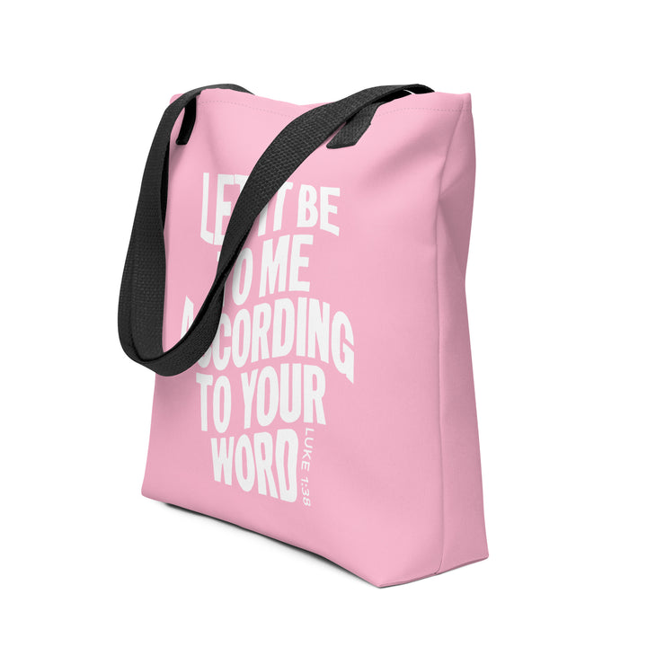 Christian Tote Bag According To Your Word Tote Bags Default Title  