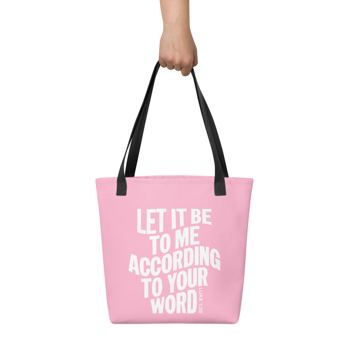 Christian Tote Bag According To Your Word Tote Bags   