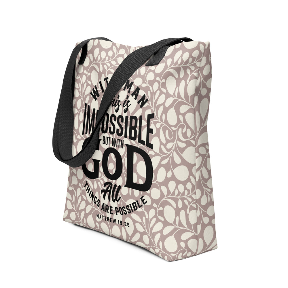 Christian Tote Bag All Things Possible Multi Tote Bags Default Title  