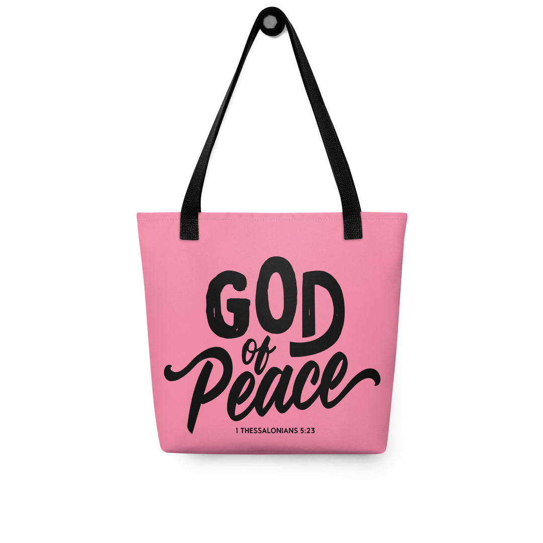 Christian Tote Bag God of Peace Pink Tote Bags   