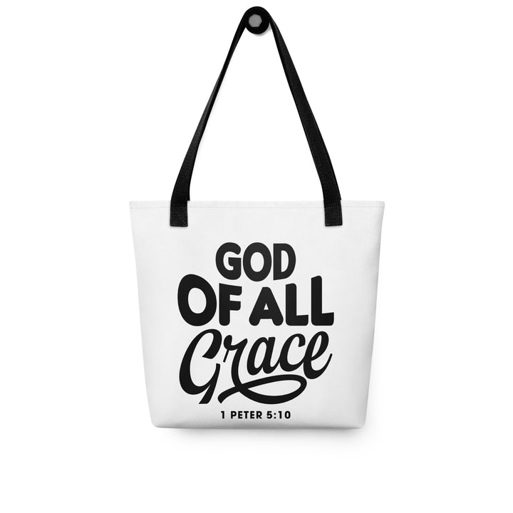 Christian Tote Bag God of All Grace White Tote Bags   