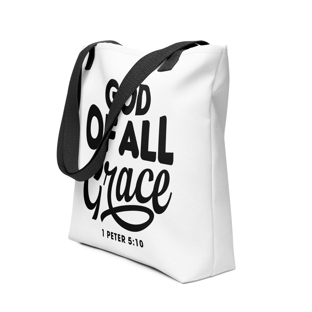 Christian Tote Bag God of All Grace White Tote Bags   