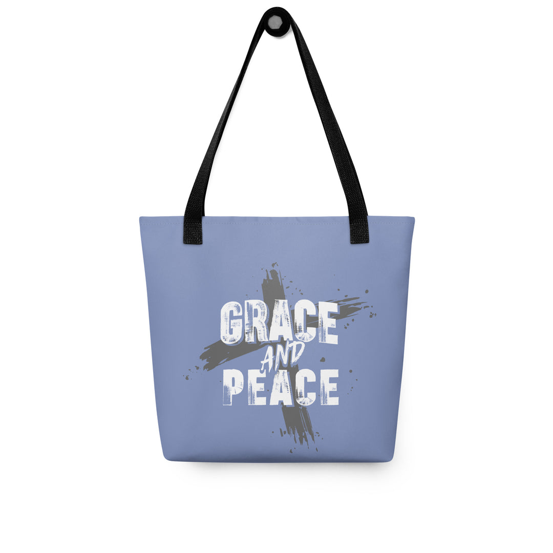 Christian Tote Bag Grace and Peace Cross Tote Bags   