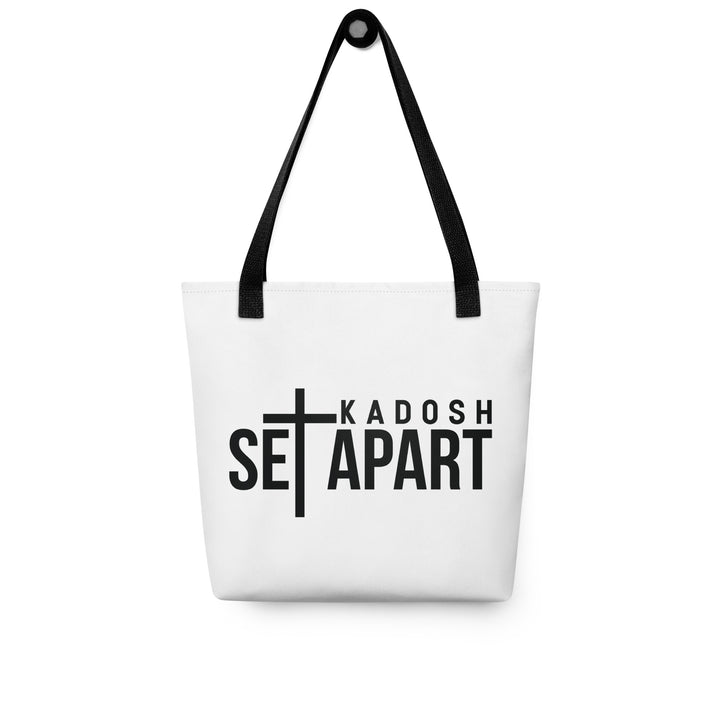 Christian Tote Bag Set Apart Kadosh White Tote Bags   