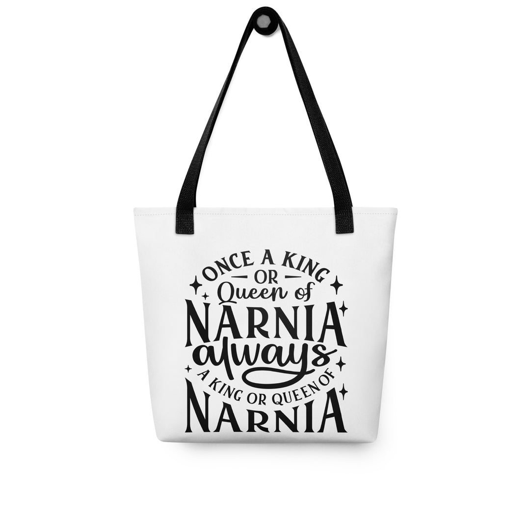 Christian Tote Bag King or Queen Narnia White Tote Bags   