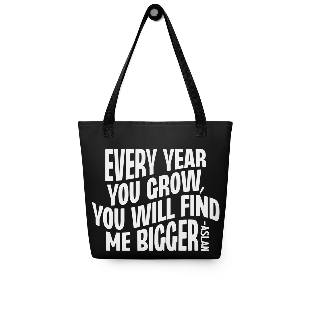 Christian Tote Bag Every Year You Grow Black Tote Bags   