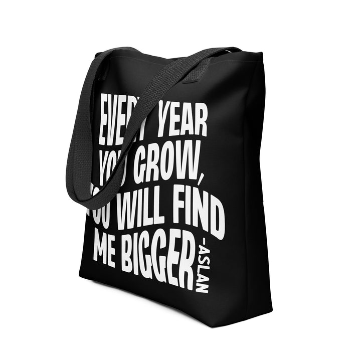 Christian Tote Bag Every Year You Grow Black Tote Bags   