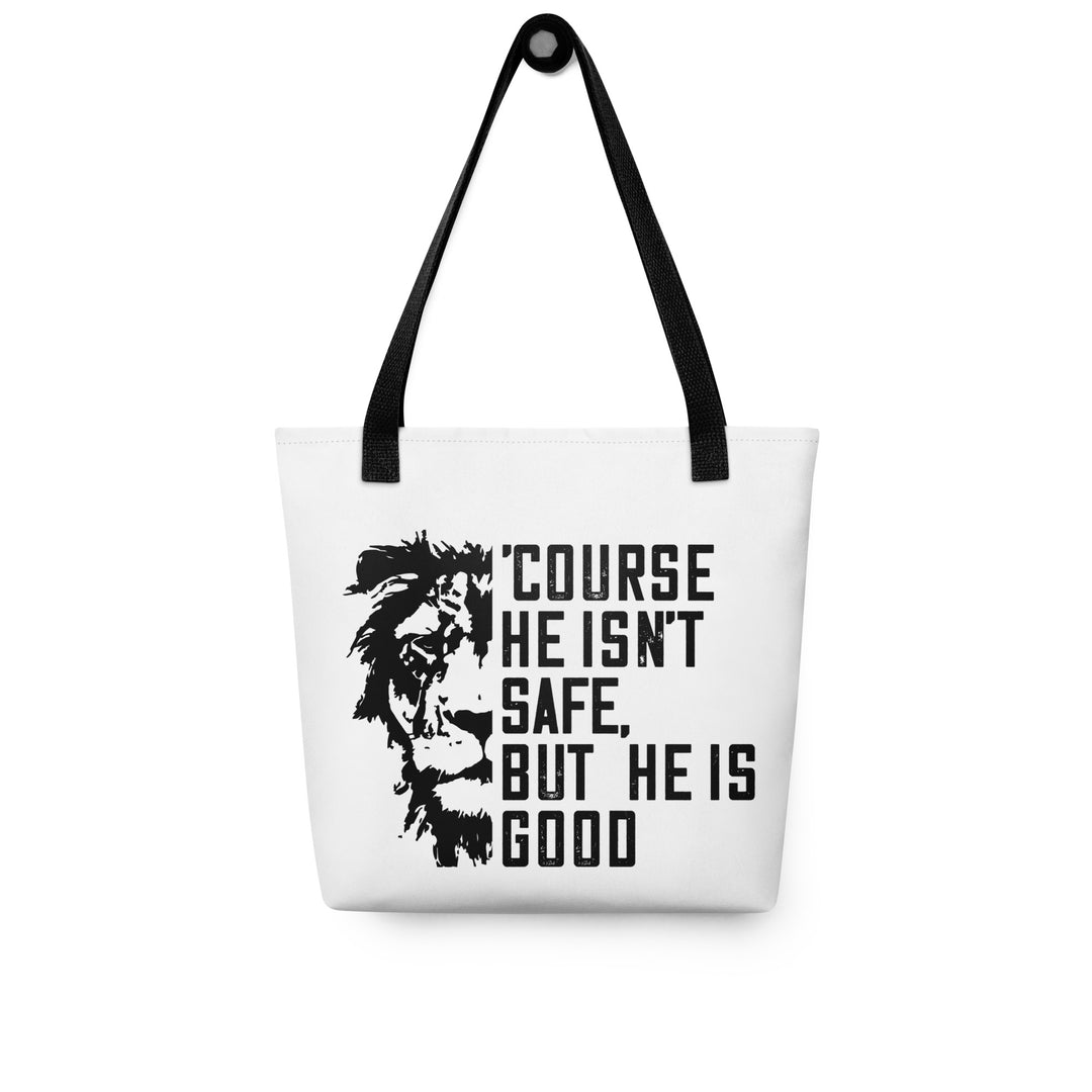 Christian Tote Bag 'Course He Isn't Safe Tote Bags   