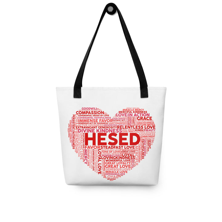 Christian Tote Bag Hesed Heart Cloud Tote Bags   