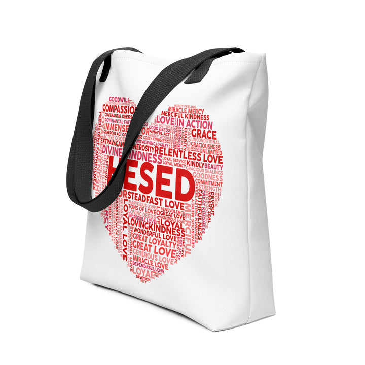 Christian Tote Bag Hesed Heart Cloud Tote Bags   