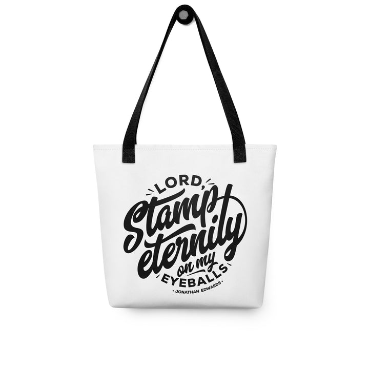 Christian Tote Bag Stamp Eternity White Tote Bags   