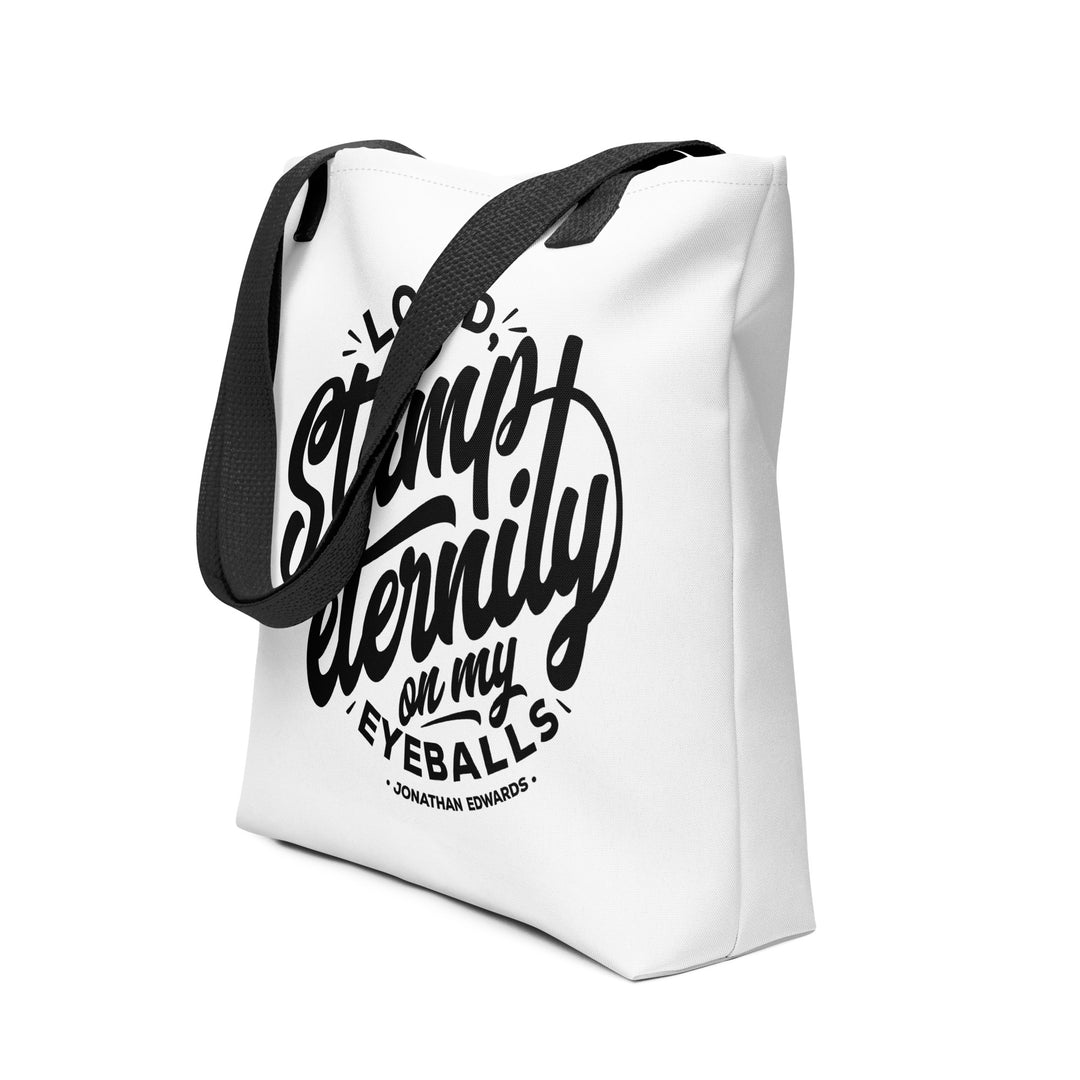 Christian Tote Bag Stamp Eternity White Tote Bags   