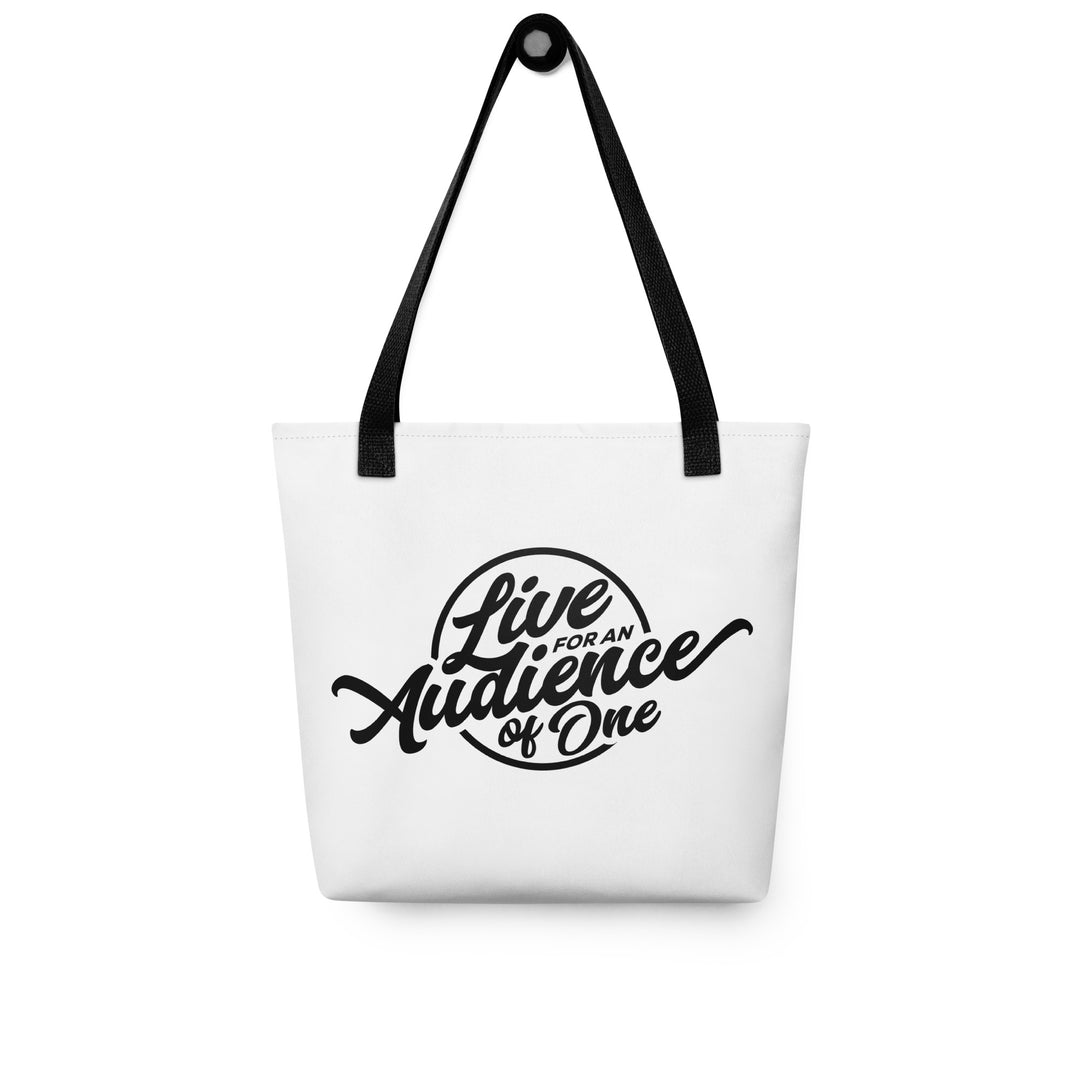 Christian Tote Bag Audience of One White Tote Bags   