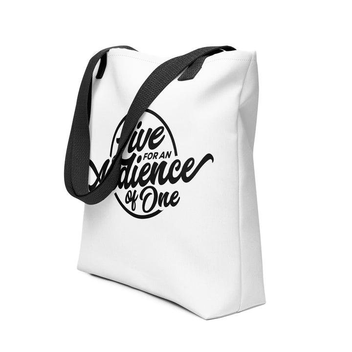 Christian Tote Bag Audience of One White Tote Bags   