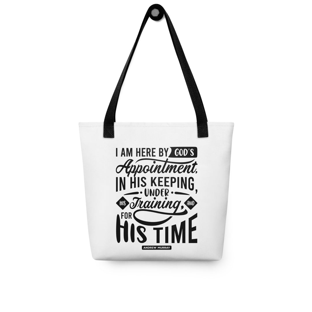 Christian Tote Bag His Time White Tote Bags   