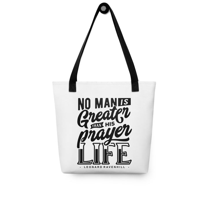 Christian Tote Bag Prayer Life White Tote Bags   