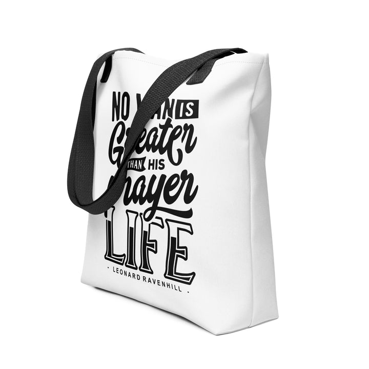 Christian Tote Bag Prayer Life White Tote Bags   