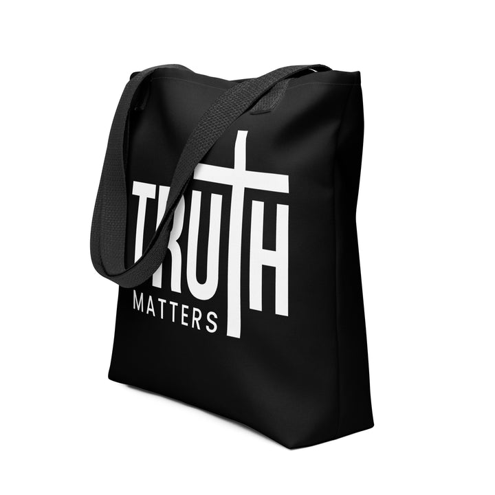 Christian Tote Bag Truth Matters Black Tote Bags   