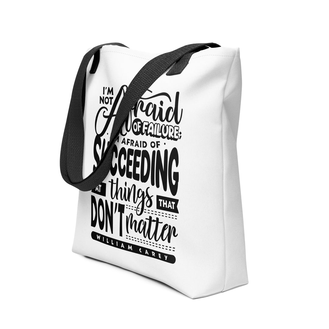 Christian Tote Bag Things That Don't Matter White Tote Bags   