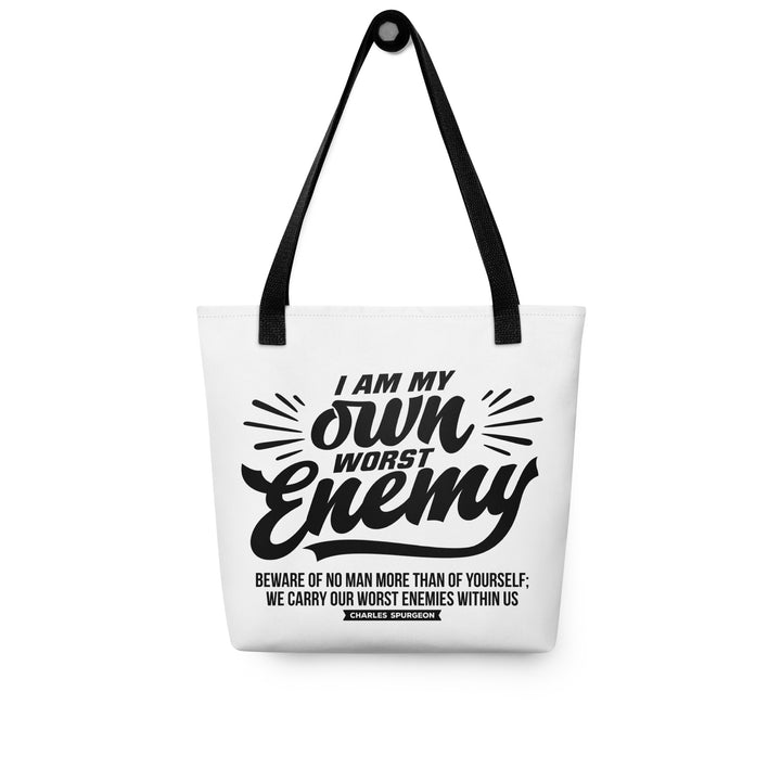 Christian Tote Bag Worst Enemy White Tote Bags   