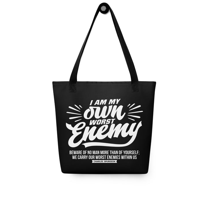 Christian Tote Bag Worst Enemy Black Tote Bags   