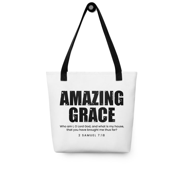 Christian Tote Bag Amazing Grace White Tote Bags   