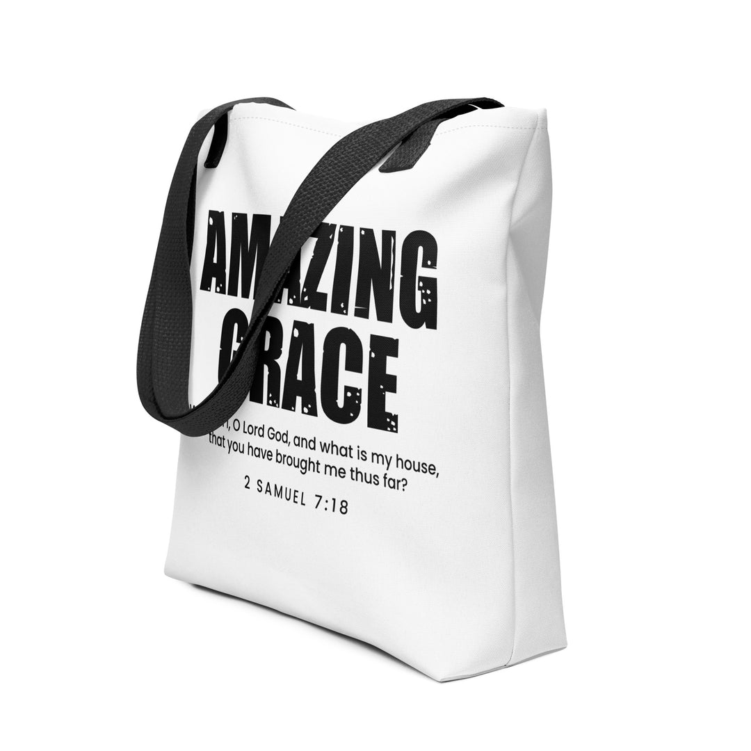 Christian Tote Bag Amazing Grace White Tote Bags   