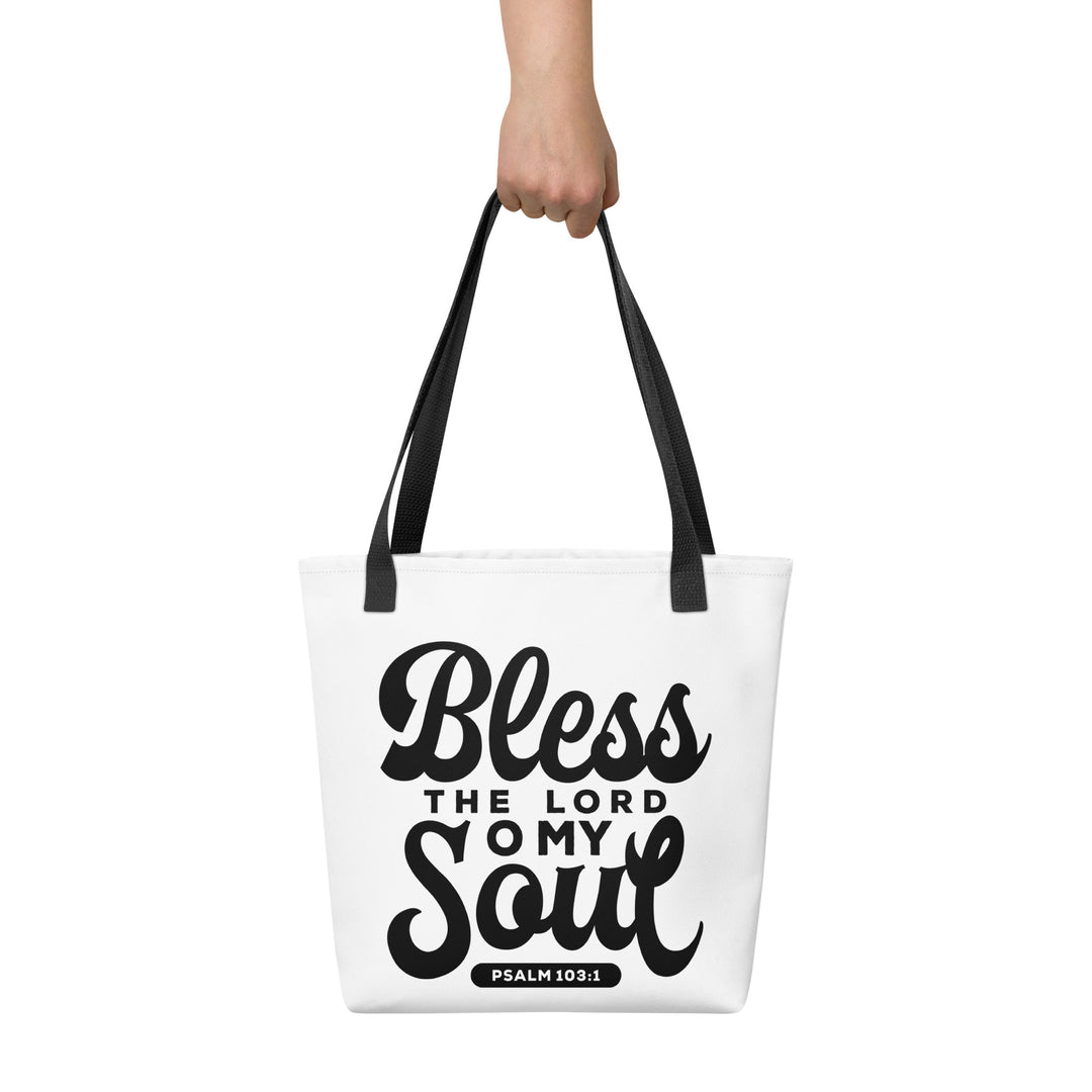 Christian Tote Bag Bless The Lord White Tote Bags   