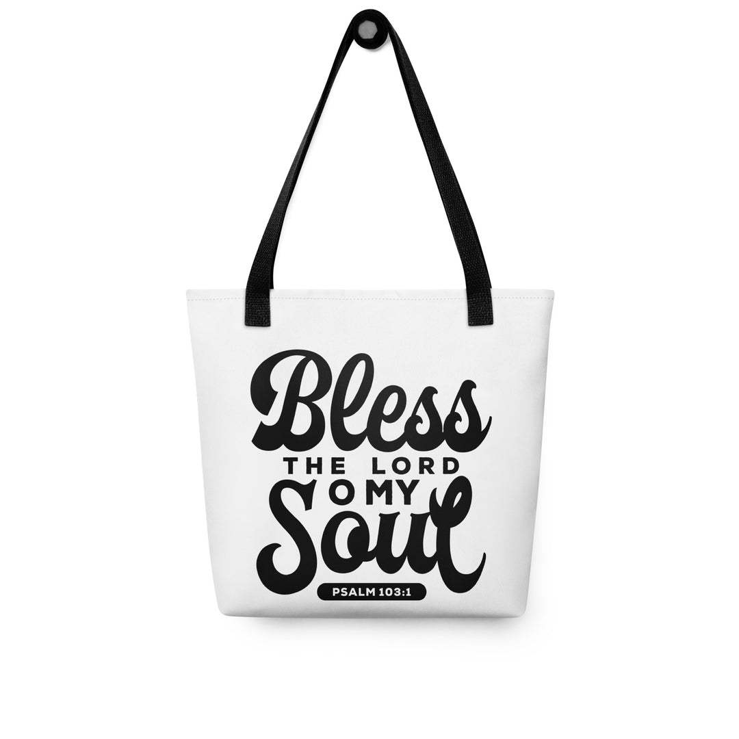 Christian Tote Bag Bless The Lord White Tote Bags   