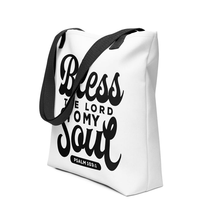 Christian Tote Bag Bless The Lord White Tote Bags   