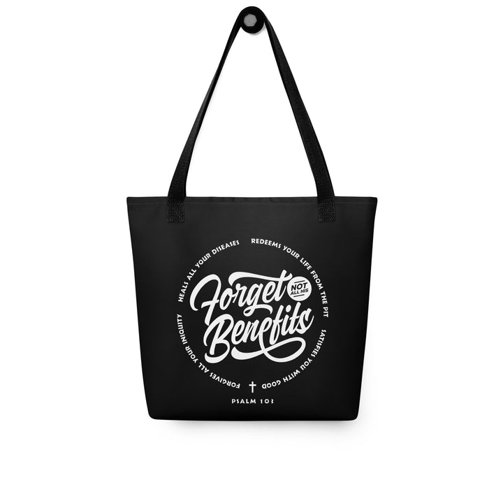 Christian Tote Bag Psalm 103 Black Tote Bags   