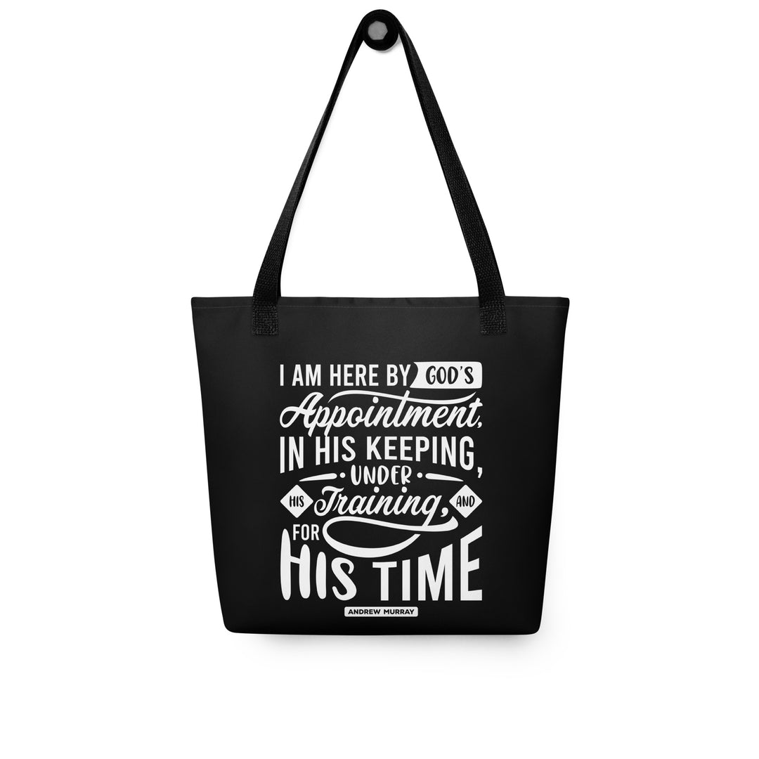 Christian Tote Bag His Time Black Tote Bags   